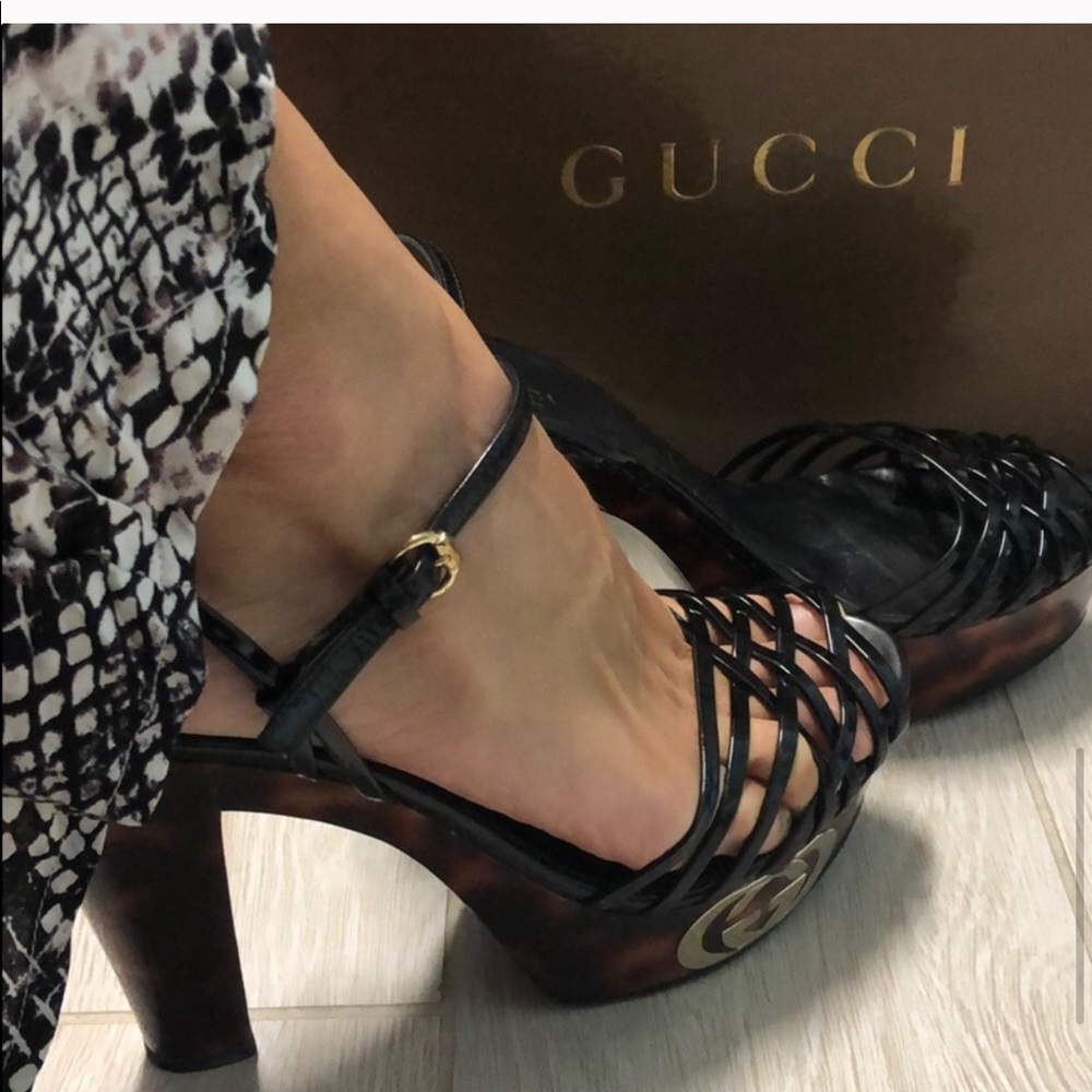 Gucci wedge platforms